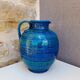 Bitossi ceramic vase or jug, Aldo Londi, Rimini blu.