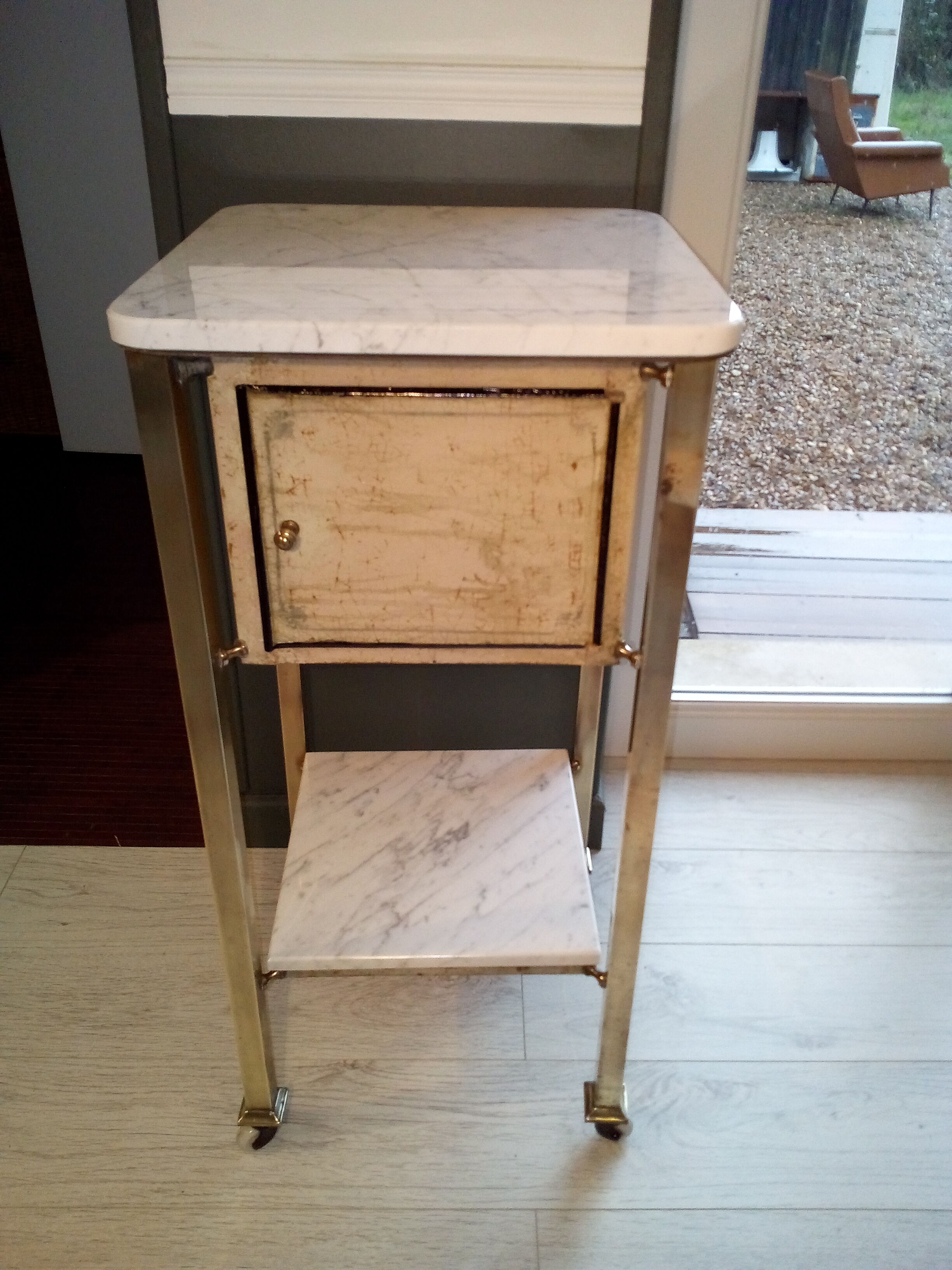 Table brass and marble, 30 years