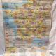 Vintage school map MDI double-sided France administrative & railways