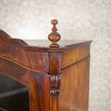 Mahogany Wood & Veneer Display Cabinet or Bookcase, 1890