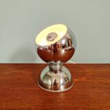 Chrome metal Eyeball lamp, Goffredo Reggiani, 1970