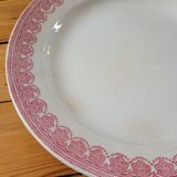 Terre de fer Lace large dinner plate from GWT&S