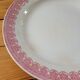 Grande assiette plate Terre de fer Lace de GWT&S