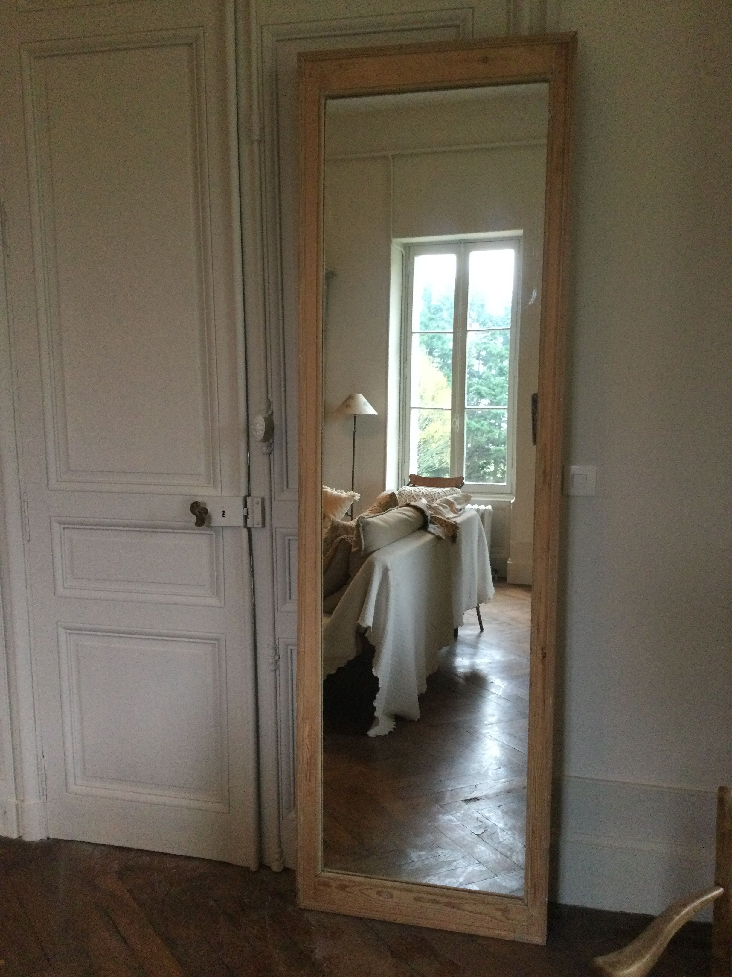 Antique mirror stripped 220x67cm