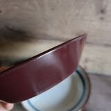 6 ceramic deep plates from the 1960s by MBFA Pornic, model Gobi.