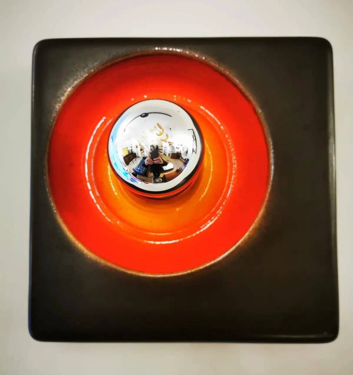 Pair of Space age ceramic wall lights from the 60s/70s