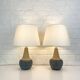 Pair of Einar Johansen ceramic table lamps, Soholm, Denmark, 1960s
