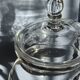Pair of blown glass sweet jars