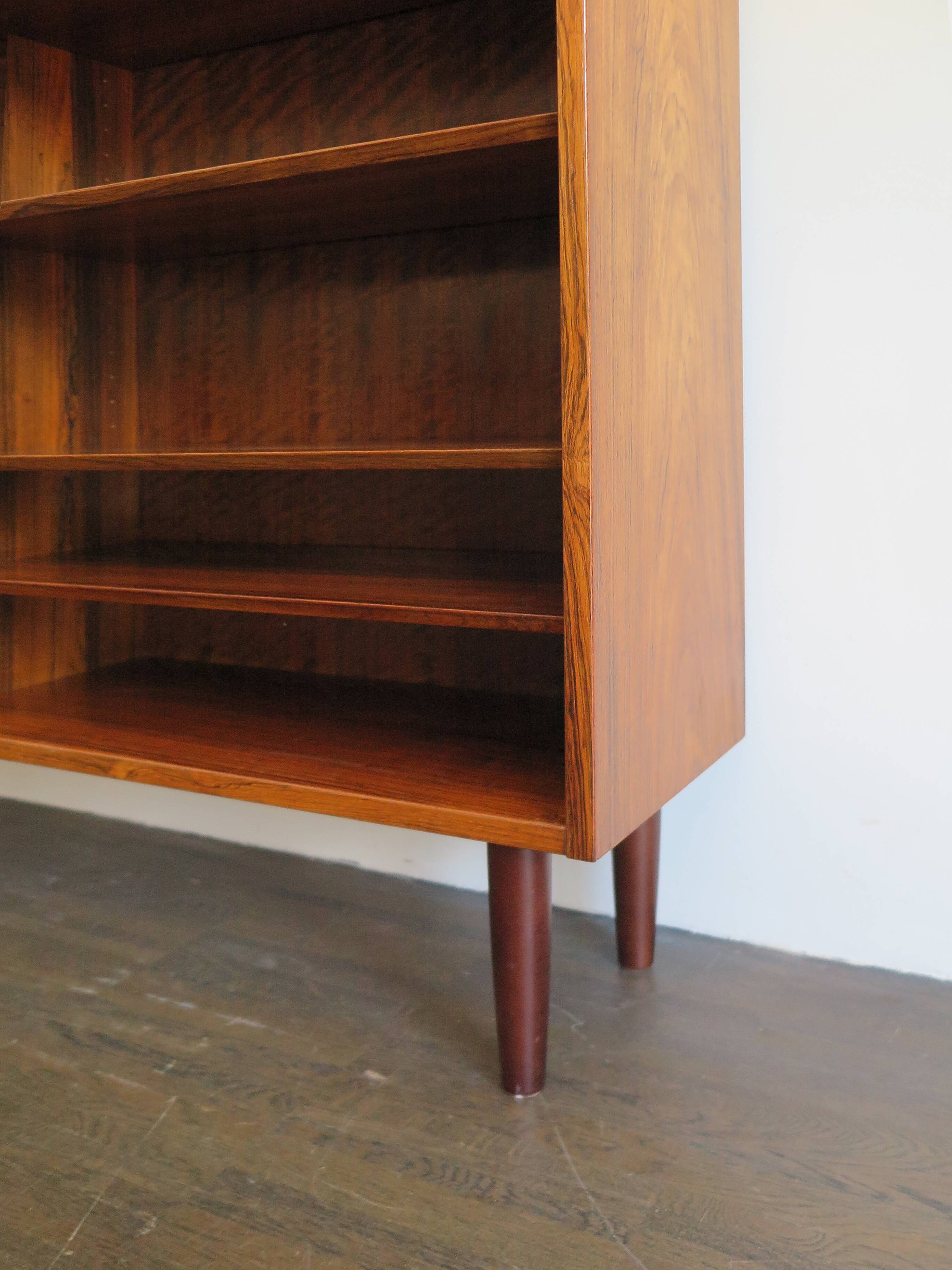 Poul Hundevad scandinavian rosewood bookcase, Denmark 1960s