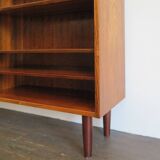 Poul Hundevad scandinavian rosewood bookcase, Denmark 1960s