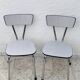 Set of 2 Formica chairs