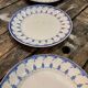Lot 3 plates Boch La Louvière model Blue Garland