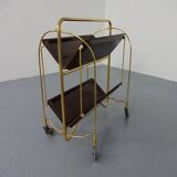 Vintage rosewood tea cart from Gerlinol, 1970s.