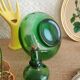 Carafe bouteille en verre, verte made in italy