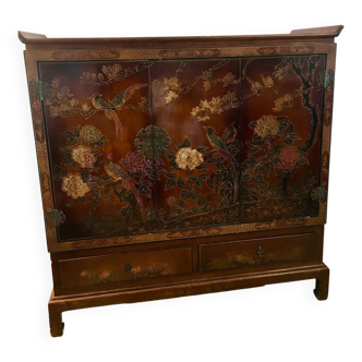 Buffet, meuble bar en laque chinoise