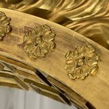 Mirror 212x101 cm empire era early nineteenth, gilding with gold leaf very good condition