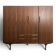 Scandinavian teak wardrobe Tricoire and Vecchione