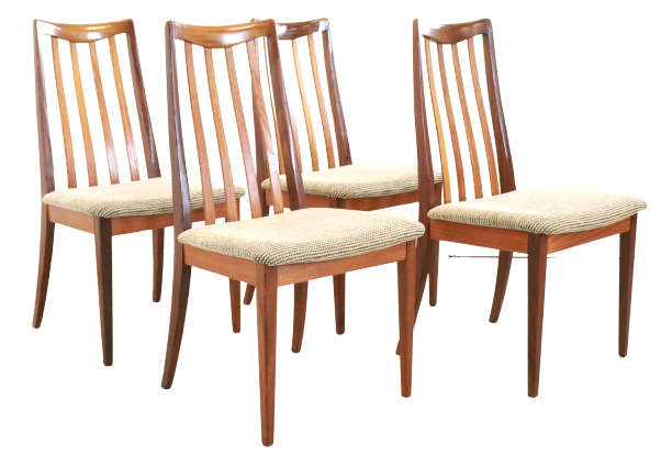 Set of 4 G-Plan dining chairs 'Dolau