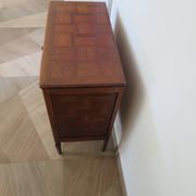 Art Deco chest of drawers - 4 drawers - locks - checkered wood veneer top - 50s