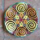 Pair of plates or dishes in Quimper earthenware, HB, René QUILLIVIC