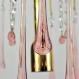 Chandelier tassels pink drops