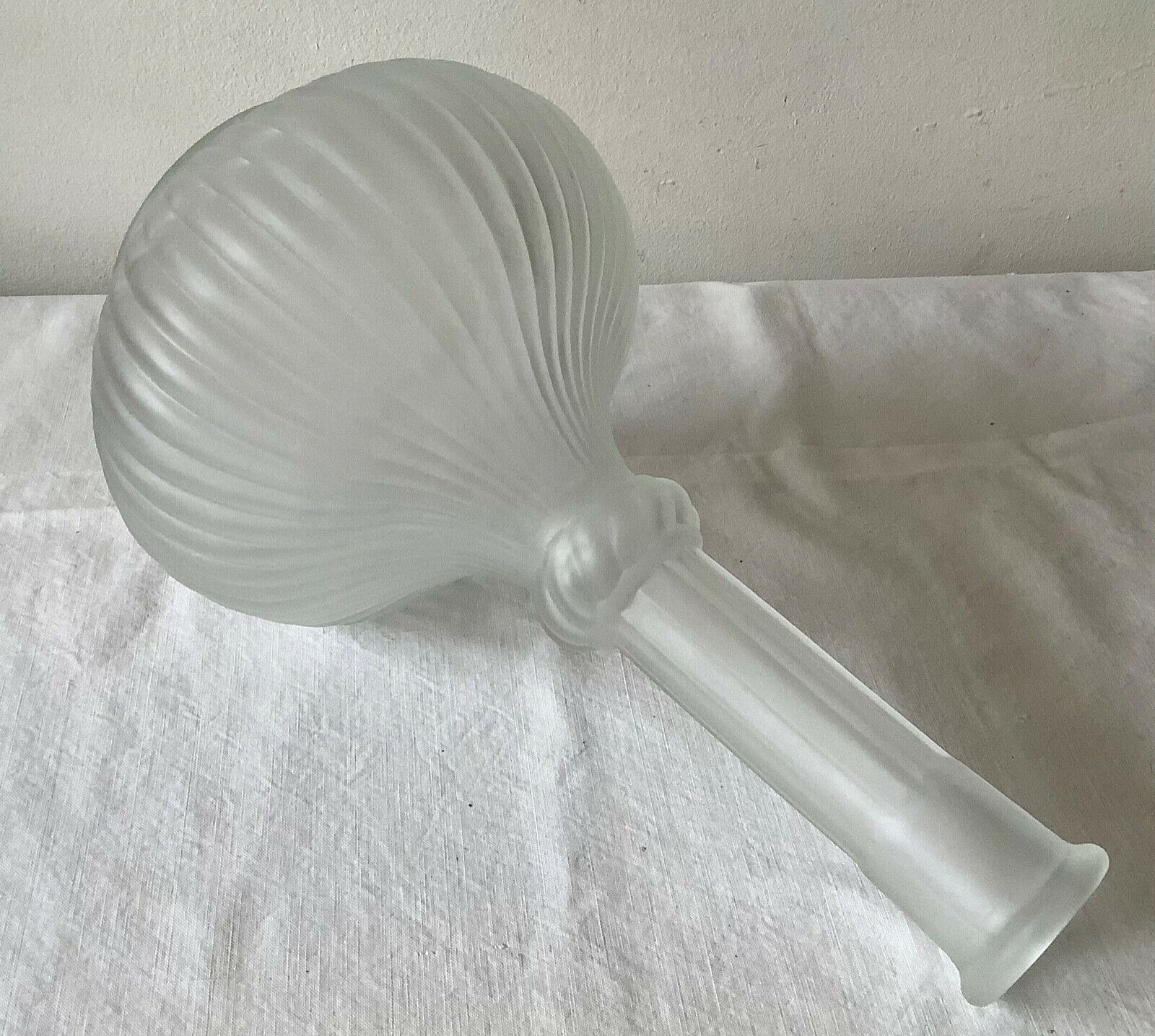 Frosted glass carafe
