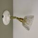 Vintage chiseled glass lampshade wall light - tableware collection -