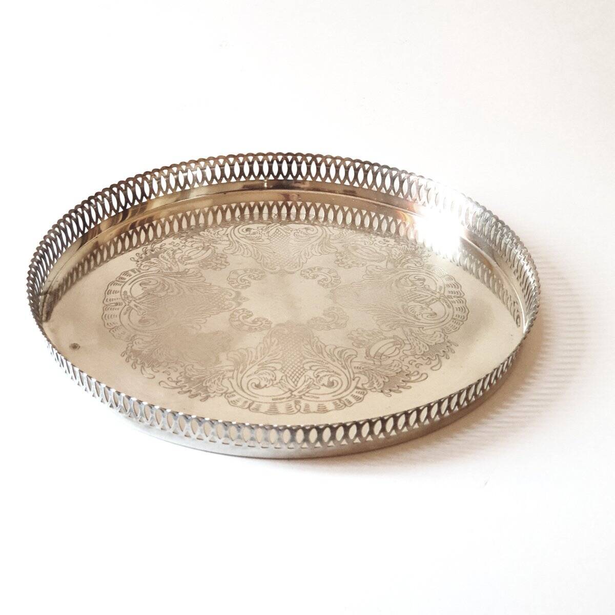 Silver-plated service tray 20th century