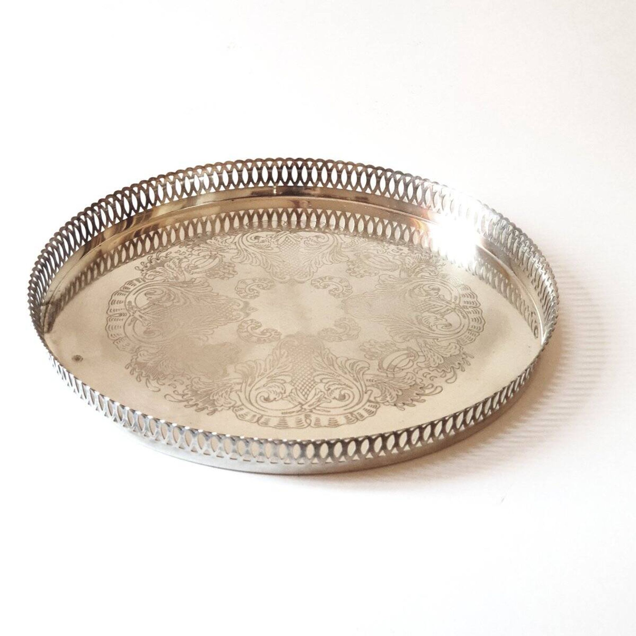 Silver-plated service tray 20th century