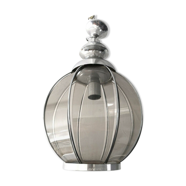 Suspension verre fumé et à design années 70 — Beyit