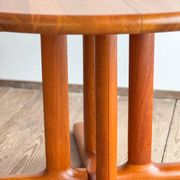 Table ronde extensible en teck de Dyrlund, Danemark