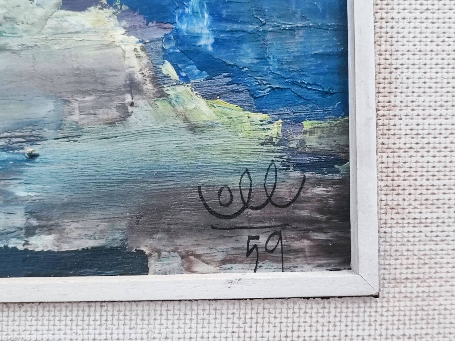 Peinture à l'huile d'Albert Coll