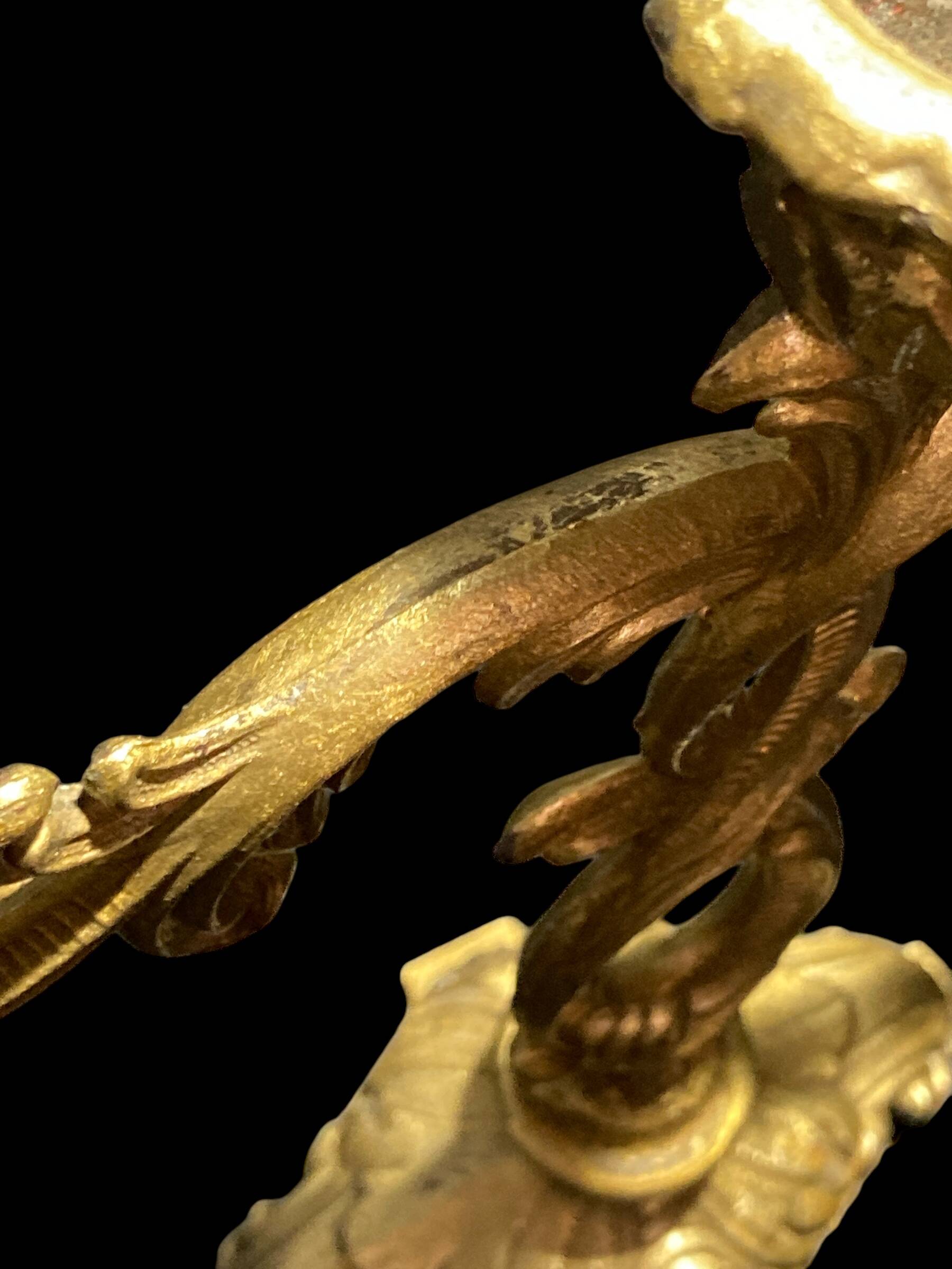 Pair of brass candlesticks