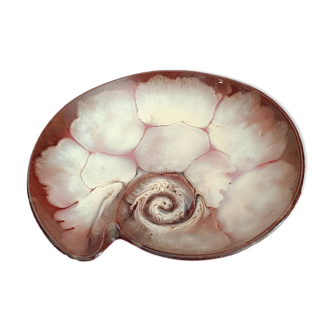 Plat vintage en forme d' escargot.