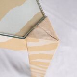 Set of nested tables upholstered, Pierre Frey, 1970s