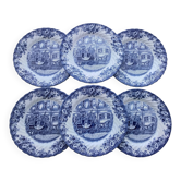 6 Johnson Brothers Porcelain Dessert Plates