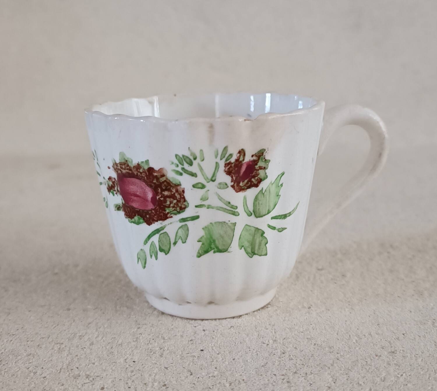 Digoin Sarreguemines iron earth mug