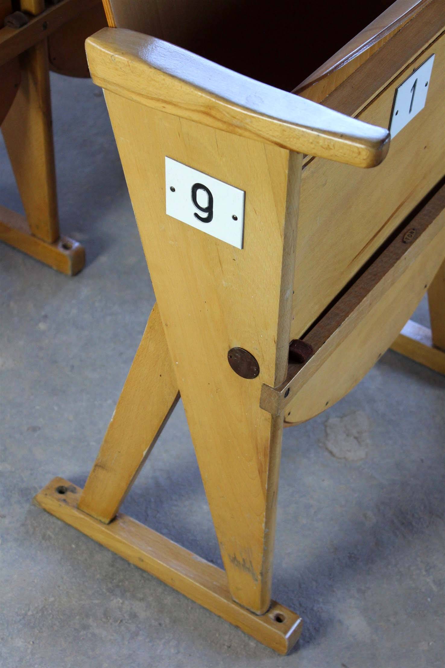 Chaises de cinéma vintage de Ton, années 1960, ensemble de 13
