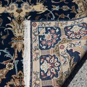 Iranian oriental carpet Kashan - handmade: 1.42 x 2.00 metres in Wool and Silk