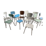 11 vintage Formica chairs