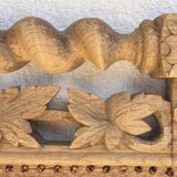 Wooden door pediment vintage sculpture wall art antique