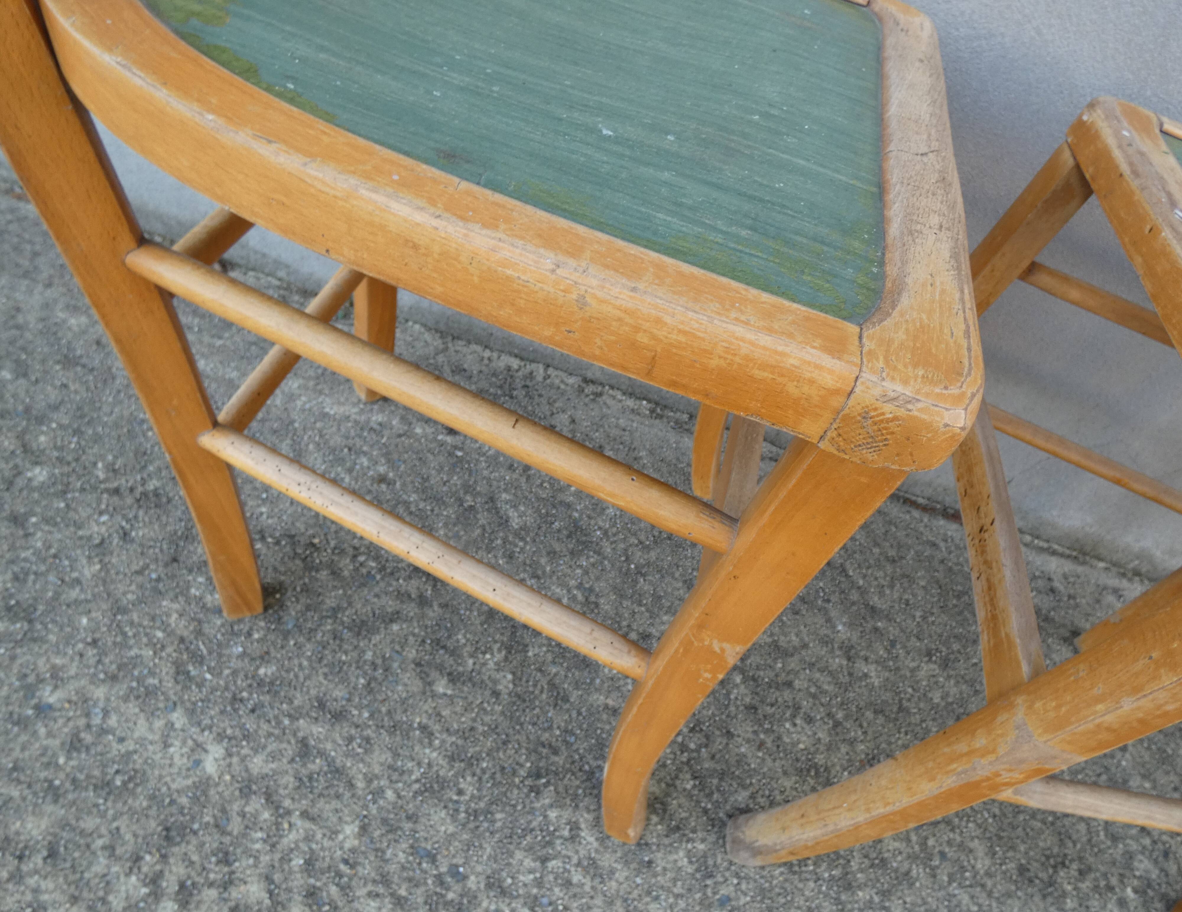 2 chaises de bistrot vintage