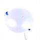 Large white Murano glass ceiling light, Italy, 1980s