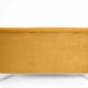 Three-seater velvet sofa, German, 1960s, mustard, restored.