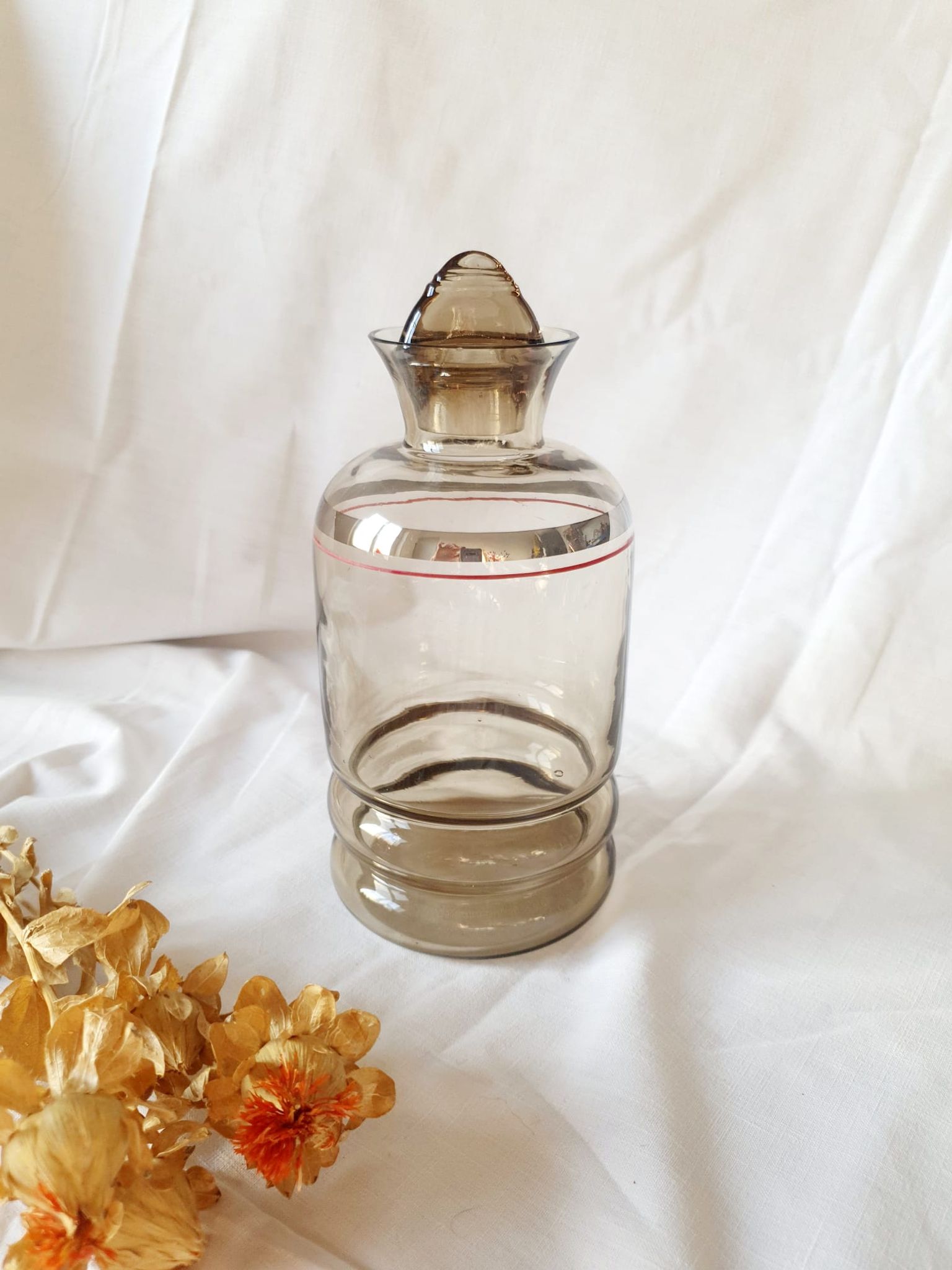 Amber art deco carafe 30s