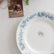 Plat rond terre de fer Longwy Cyrano