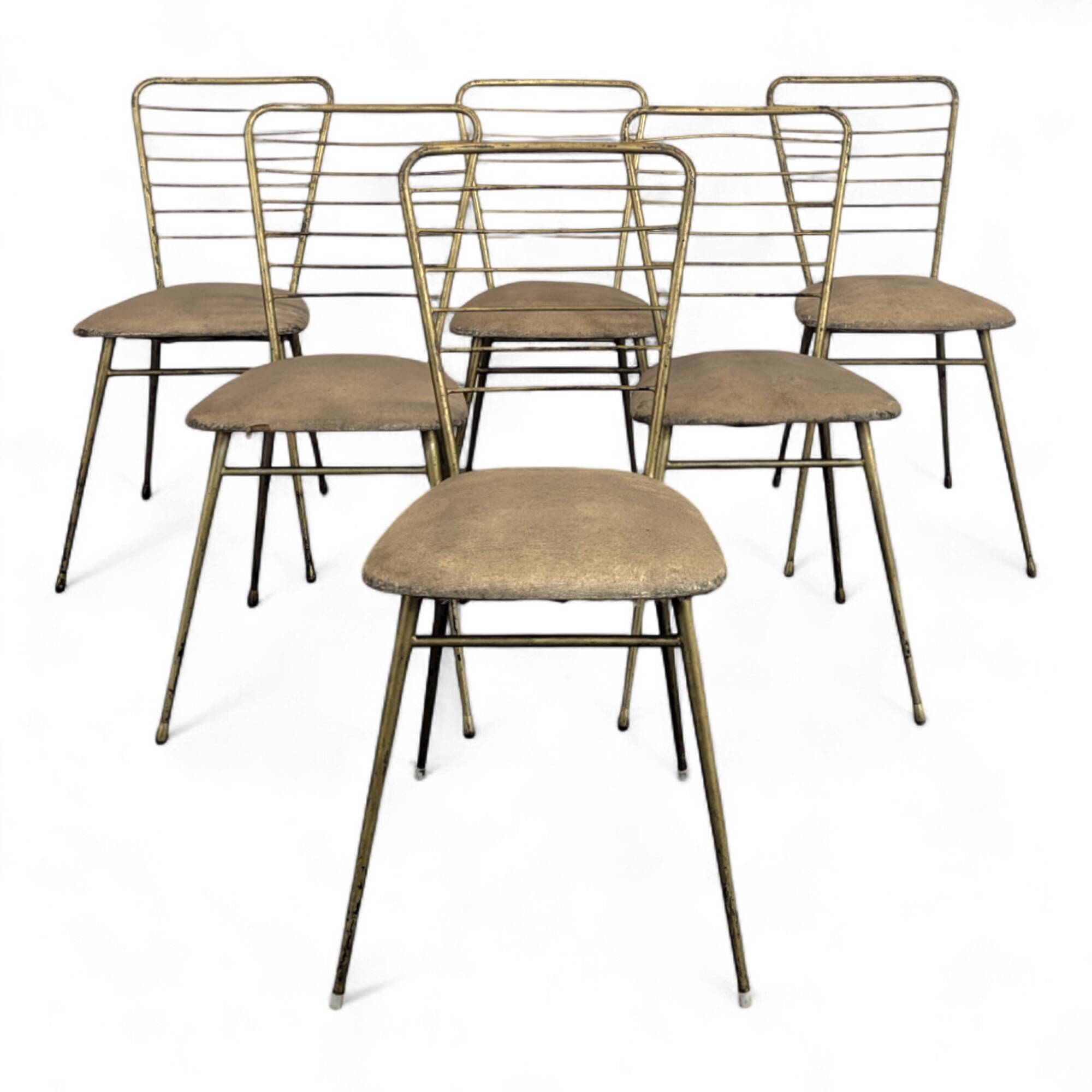 Série de 6 chaises design italien des années 60