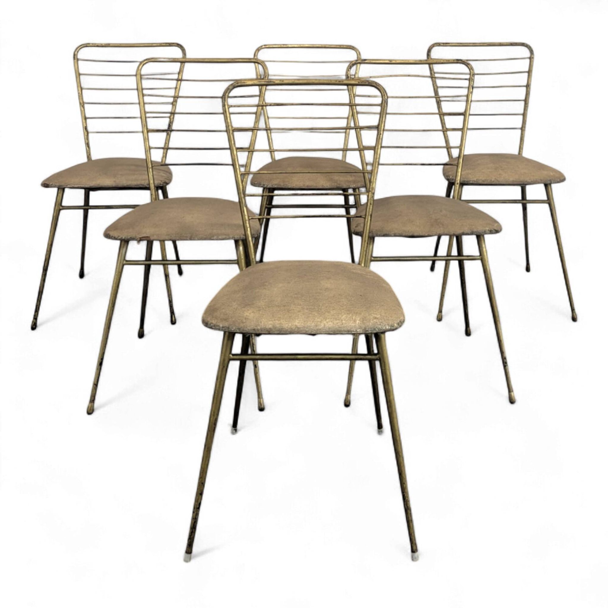 Set of 6 Italian design chairs from the 60s