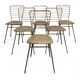 Série de 6 chaises design italien des années 60