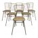 Set of 6 Italian design chairs from the 60s